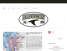 Tablet Screenshot of alducks.com